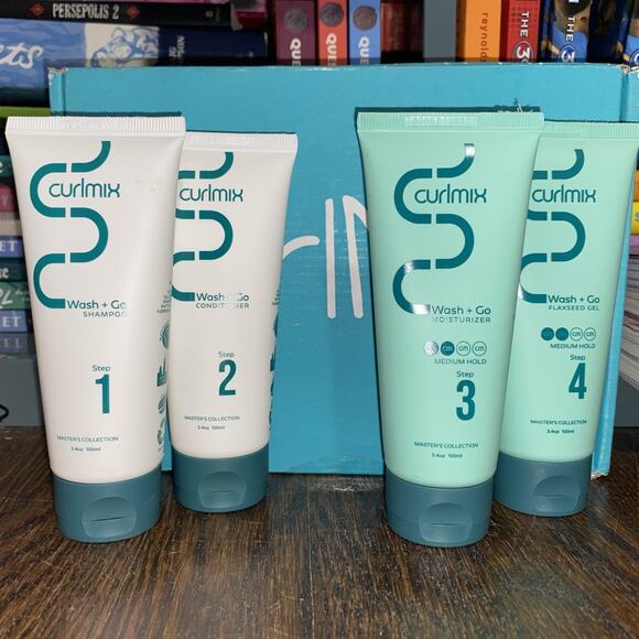 Curlmix Wash Go Pack 1-4 Master Collection System Set Growth Heavy Hold 8oz - Picture 1 of 7